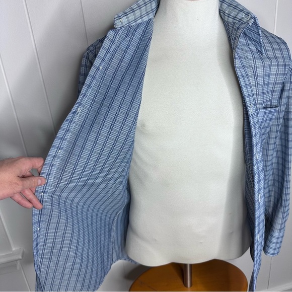 Vintage 70s K-Mart Blue Knit Retro Shirt - Picture 11 of 12